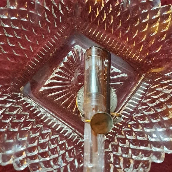 Marbled Brown Silvertone ring - Picture 4 of 4